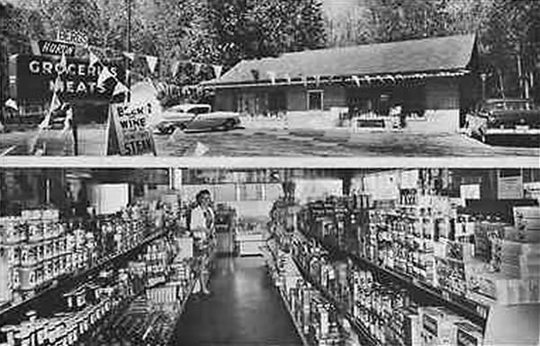 Cedar Lake Grocery (Bergs Superette) - Old Postcard